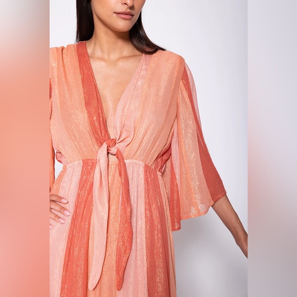 NWT - Sundress x Anthropologie Juliana Jumpsuit in Marbella Mix Terracotta - M/L - Picture 3 of 12